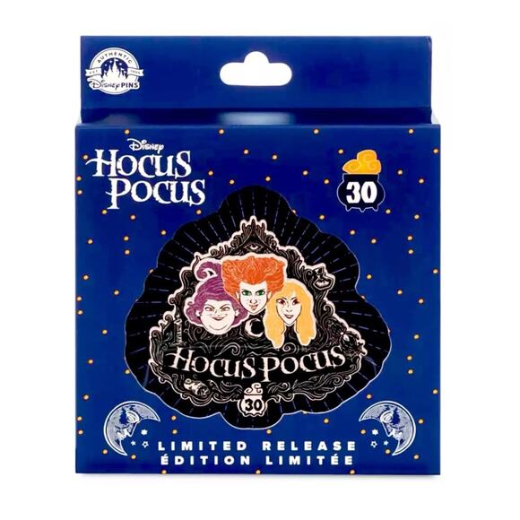 Disney Hocus Pocus 30th Anniversary 3 Sisters Jumbo Pin Limited Release Sealed - Picture 1 of 5